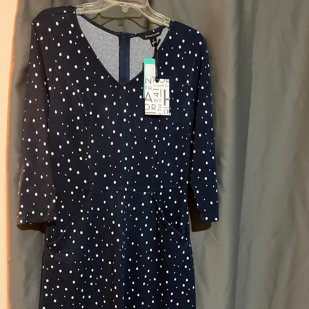 41 Hawthorn Silvia Knit Dress Navy - M